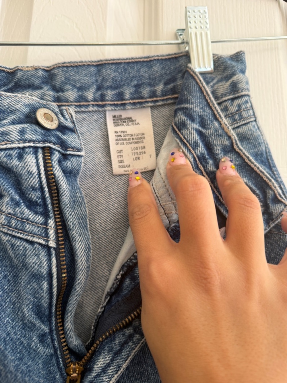 Vintage Rockies western high waist Classic Straight-Leg Blue Jeans - Picture 5 of 8